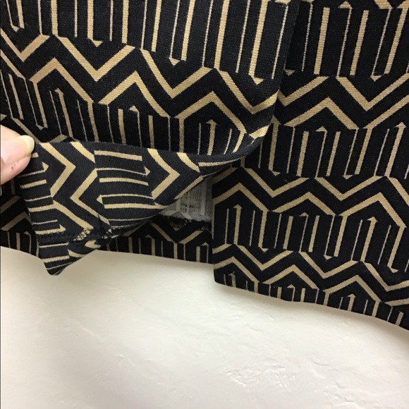 BLACK/ GOLD Straight pencil skirt - Picture 8 of 9